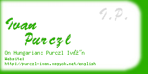 ivan purczl business card